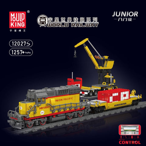 1257 pcs MouldKing 12027S EMD SD40-2 Diesel Locomotive-Dynamic(with PF)