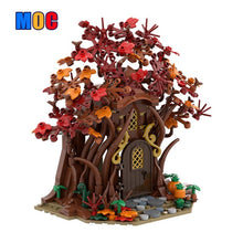 (Gobricks version) 421pcs MOC Woodland Elf House in Autumn