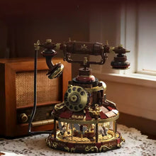 1130pcs HUIYOYOYI H1014 DREAMY VINTAGE TELEPHONE CAROUSEL