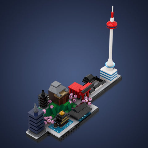 Kyoto Skyline MOC-202184 Building Set Compatible with LEGO