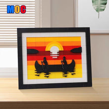 294pcs MOC-187605 Canoe at Sunset