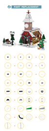 1383PCS MOC-167612,winter village