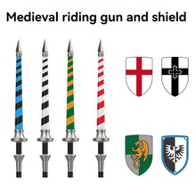 YL101-YL104 Medieval Templar Teutonic Knight Lance Shield Minifigures