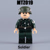 MTZ019-022 World War II military police soldier Minifigures