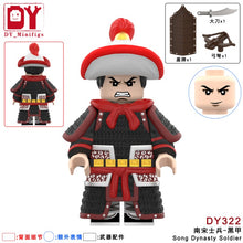 DY322-324 Southern Song Dynasty Soldier Black Gold and Silver Armor Minifigures