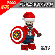 PG8185 Christmas Character Captain America Clown Deadpool Wolverine Minifigures