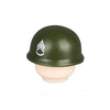 WWII US Army Officer Soldier Minifigure Helmet Weapon 5PCS