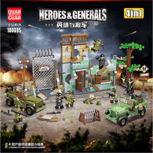 834pcs QUANGUAN 100095 Heroes&Generals