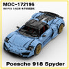 3981pcs MOC-172169 Porsche 918 Spyder 1:8