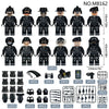 M8162 Russian Special Police Motorcycle Parachute Police Dog Minifigures