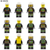 M8253 M8120 80529A Blue Sky Fire and Rescue Team Minifigures
