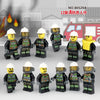 M8253 M8120 80529A Blue Sky Fire and Rescue Team Minifigures