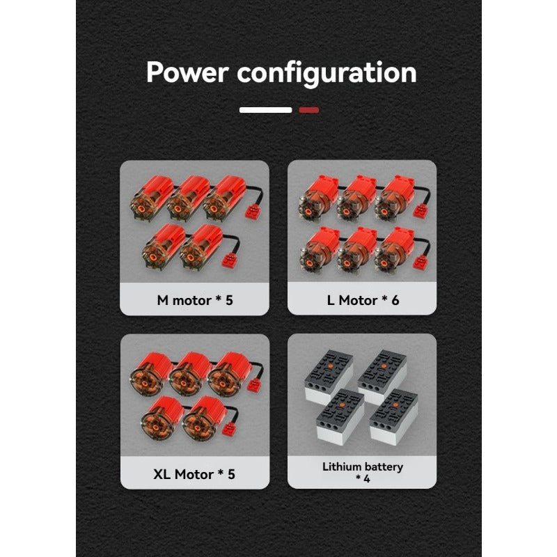 Ubricks E1001 2026 5V Liebherr Ltm11200 Mobiele Kraan Model Afstandsbediening Moc 10400 PCS - Afbeelding 21