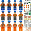 M8176 Hotel Construction Team Minifigures