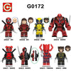 G0172 Super heroes series Deadpool and Wolverine minifigures