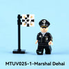 MTUV025-1 025-2 World War II Military Soldiers, Navy Marshals Minifigures
