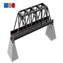 1224pcs MOC-51141 Iron Truss Railway Bridge