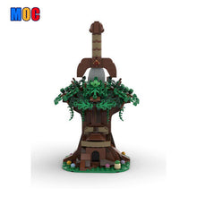 384PCS MOC-44297 The Legend of Zelda: Ocarina of Time Kokiri's Sword and Daitoku Tree