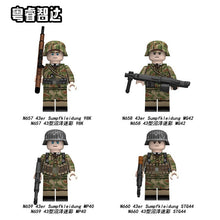 N657-660 German Air Force 43 Swamp Camouflage Minifigures