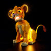 Young Simba the Lion King Compatible  43247 LED Light Up Kit