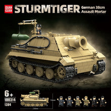 1394pcs QUANGUAN 100314 STURMTIGER German 38cm Assault Mortar