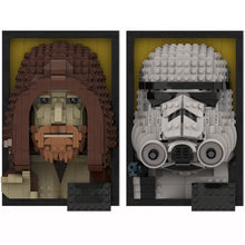 1229pcs MOC-115373 Star Wars 3D Frames - ObiWan Kenobi & Stoormtrooper