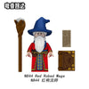 N843-844 Medieval-style Red-Robed and Blue-Robed Mages Minifigures