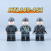 HTL149-151 Ceremonial Attire of the King of Italy; Mussolini’s Service Uniform Minifigures