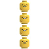 BJ1-BJ6 Minifigures Emoji accessories DIY collocation