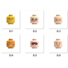 BJ1-BJ6 Minifigures Emoji accessories DIY collocation