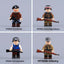 MTZ055-MTZ058 WWII Polish soldier commander in military camouflage Minifigures