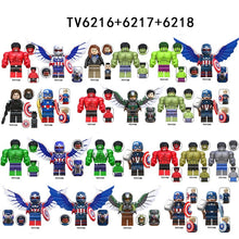 TV6216 TV6217 TV6218 New Captain America Hulk Hulk in the Superhero Series Minifigures