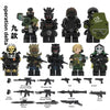 YZ00116B- YZ00127B Operation Delta Force (with black weapon fragments) - Military Special Forces Minifigures