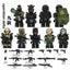 YZ00116B- YZ00127B Operation Delta Force (with black weapon fragments) - Military Special Forces Minifigures