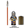 YL009 YL010 medieval knight Two handed Axe Knight Burgundian Pavise Pikemen Minifigures
