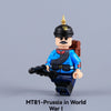 MT78-MT81 World War I German Prussian soldier Minifigures