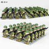 B1-B8 German British Soviet Russian Phalanx minifigure