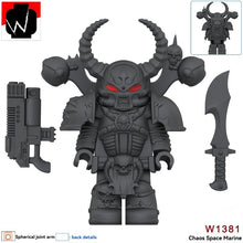 W1381-W1383 Warhammer 40,000 Chaos Space Minifigures