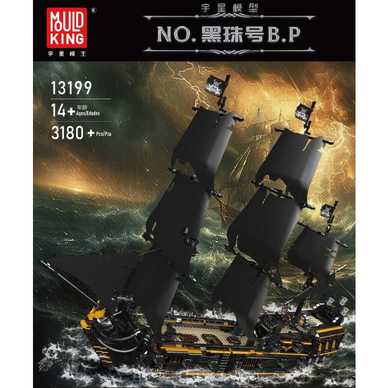 3180pcs Mouldking 13199 NO.Black Pearl No. B.P – Joy Bricks