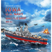 2198PCS Amazing USS Iowa (BB-61) Battleship