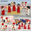 M8158 16 Racer Athletes Minifigures