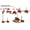 PJ1002-1003 Medieval cannon, two wheeled gun carriage, can be mounted on horses