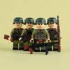 MTZ063-MTZ066 World War II Military Anti-Japanese War Soldier Infantry minifigures