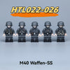 HTL022-026 WWII German M40 Waffen-SS Minifigures