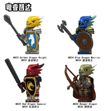 N833-836 Medieval Castle Series Dragon Knight Minifigures
