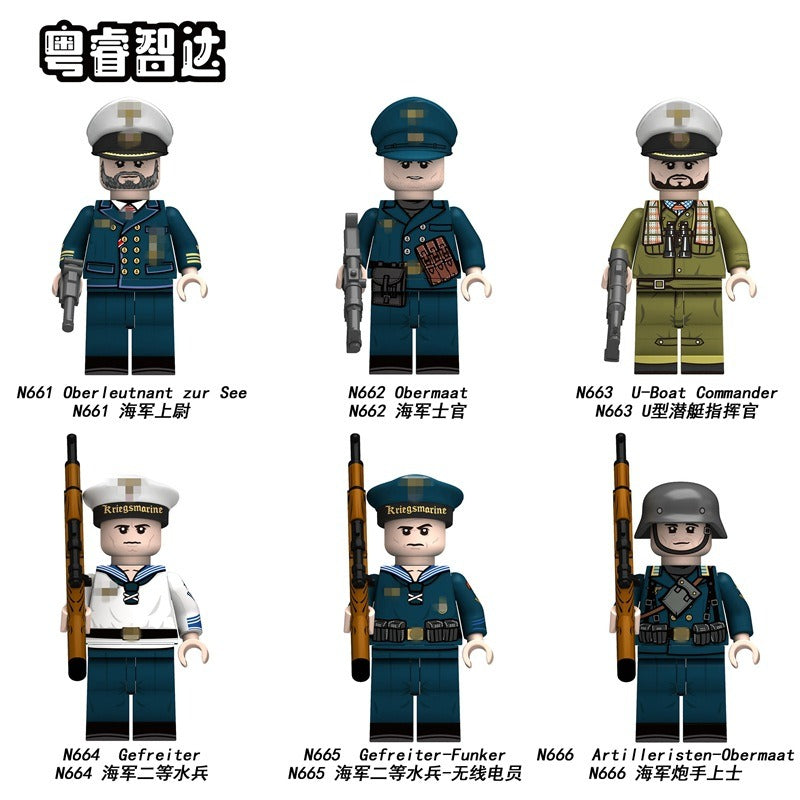N661-666 Military Series Navy Minifigures (new, updating) – Joy Bricks
