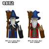 N843-844 Medieval-style Red-Robed and Blue-Robed Mages Minifigures