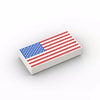 PARTS 3069 1x2 Flat Tile Printed Part 5PCS