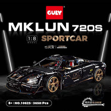 3658 pcs GULY 10625 McLaren 720S-1:8 Supercar (Electroplated Limited Edition)
