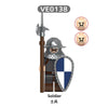 V1006 medieval castle series militia warriors Minifigures